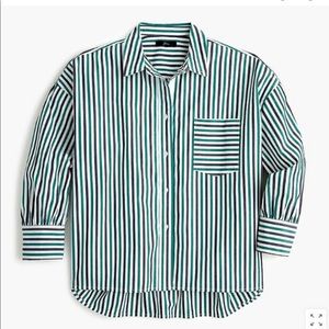 J.CREW Oversized Button Up Cotton Poplin Trifecta